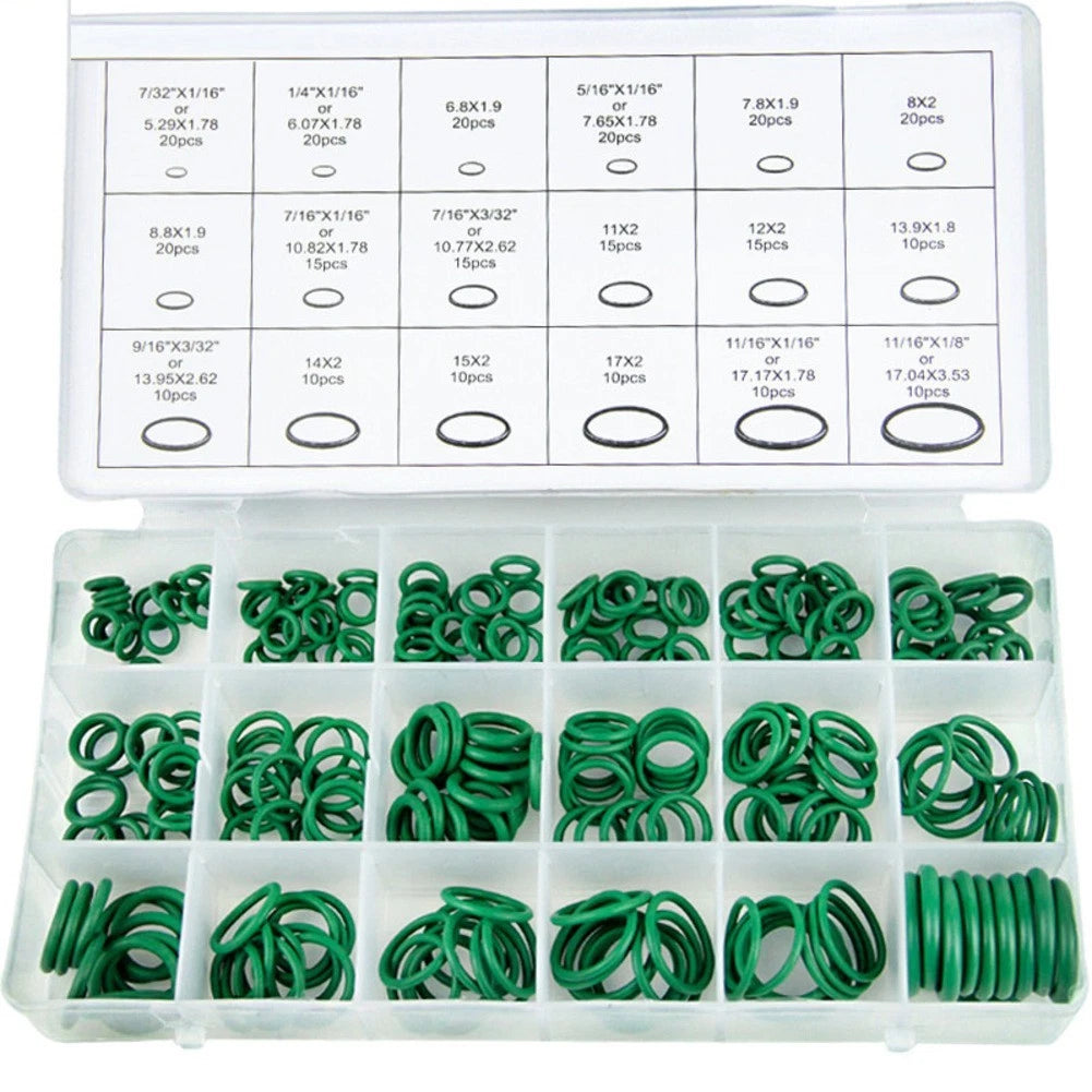 270pc Rubber O Rings Assortment for Automotive Air Conditioning (Universal)