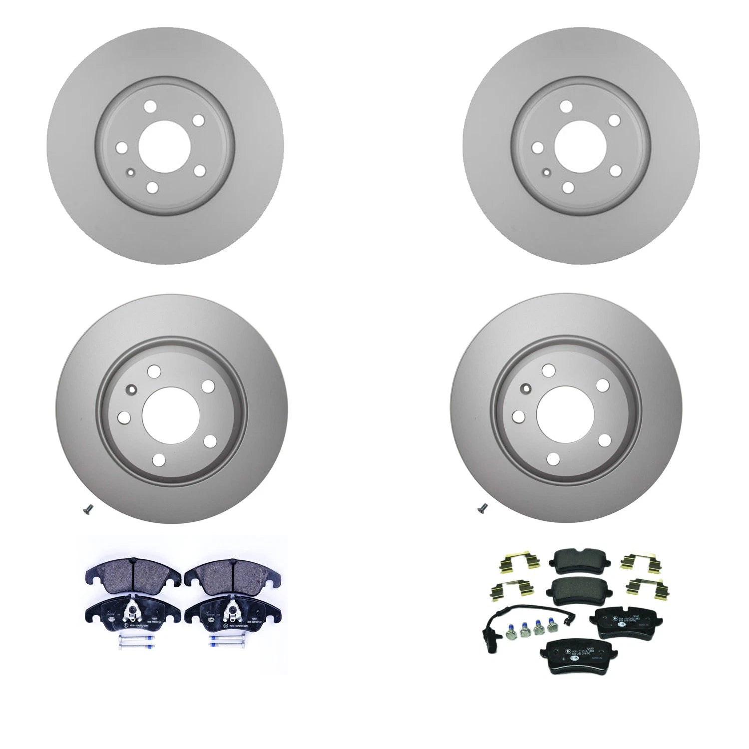Hella Disc Brake Pad Kit for Audi A6 Quattro (2012–2018)