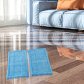 2X Microfiber Mop Pads for Swiffer Sweeper Mop (Quick Drying, Reusable)