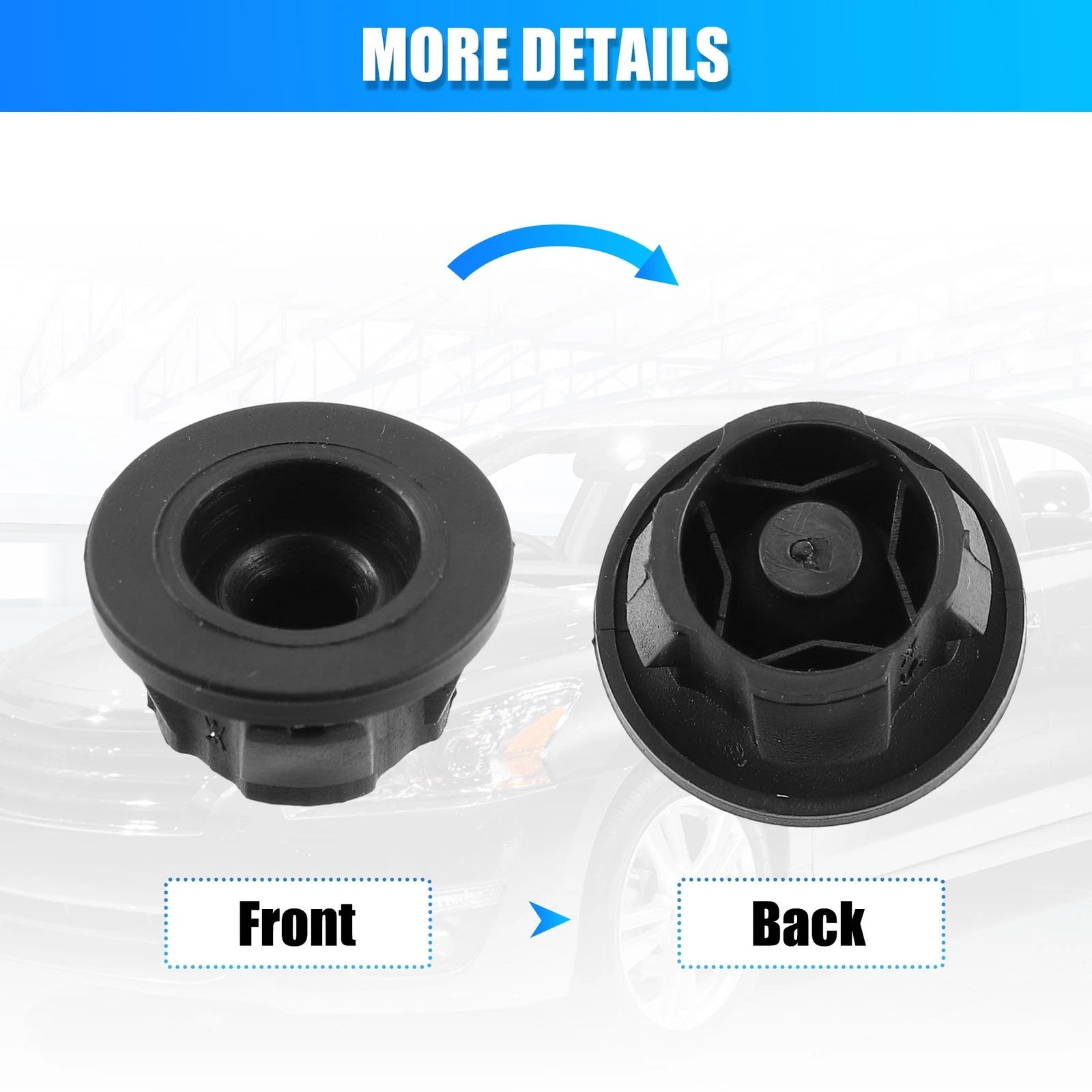 5 Pcs Hood Cushion Bumper Rubber for Mercedes-Benz (6420940785)