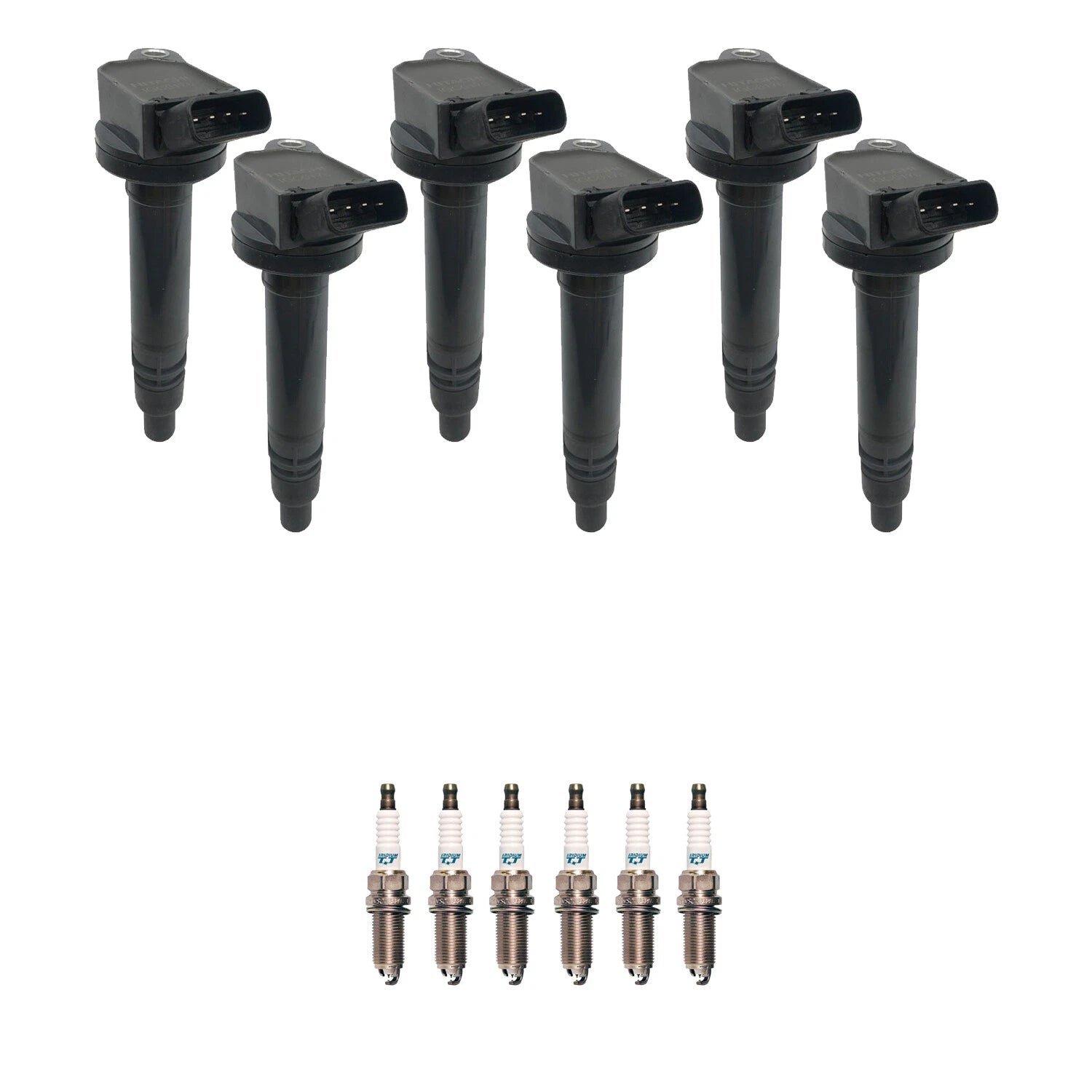 Set of 6 Ignition Coils & Denso Iridium Spark Plugs for IS350 RC350 (2006–2020)