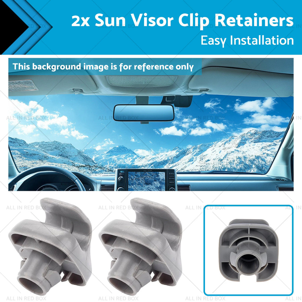 2X Sun Visor Clip Retainers for Honda Accord Civic CR-V Element Odyssey (2003–2012)