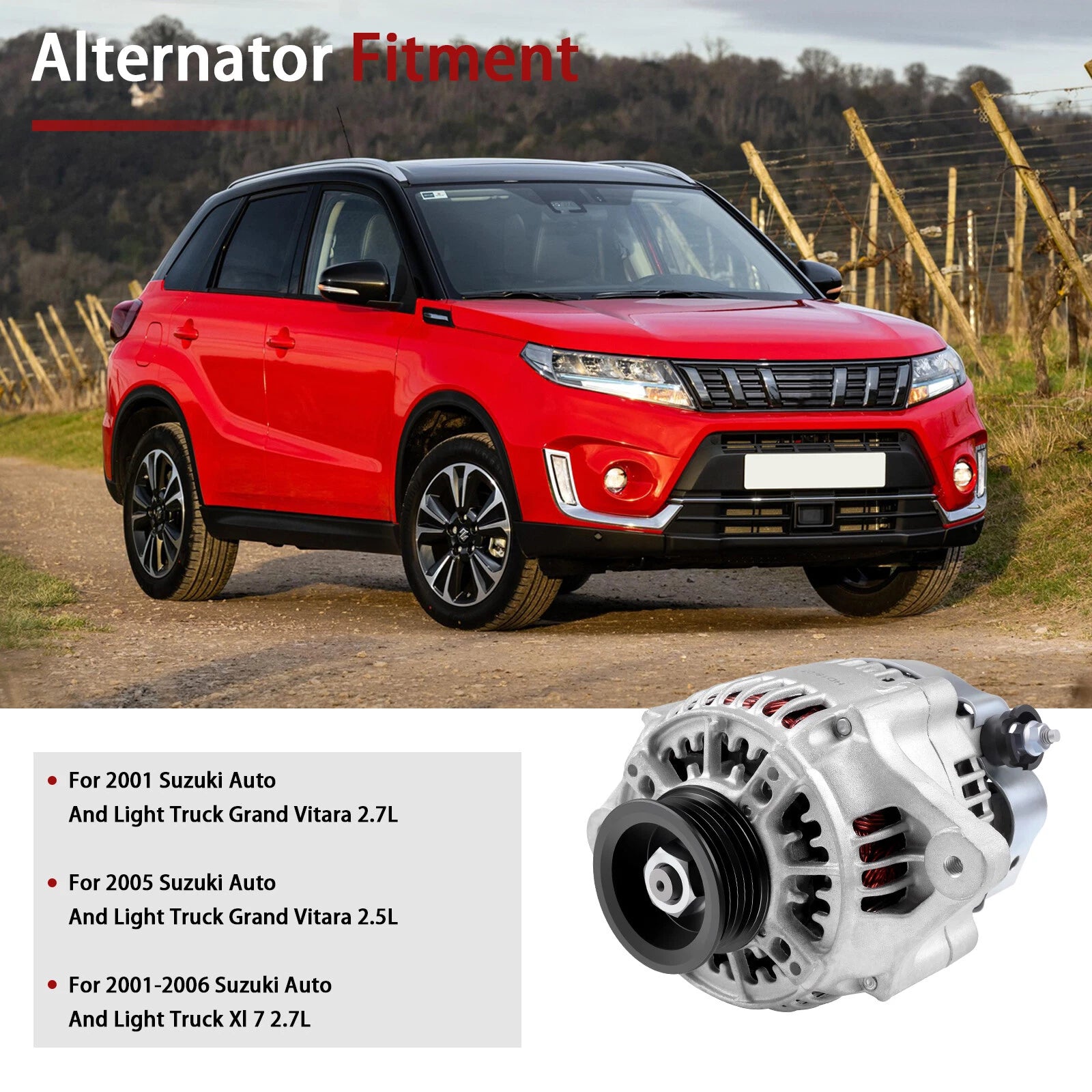 Alternator for Suzuki Grand Vitara (2001-2006)