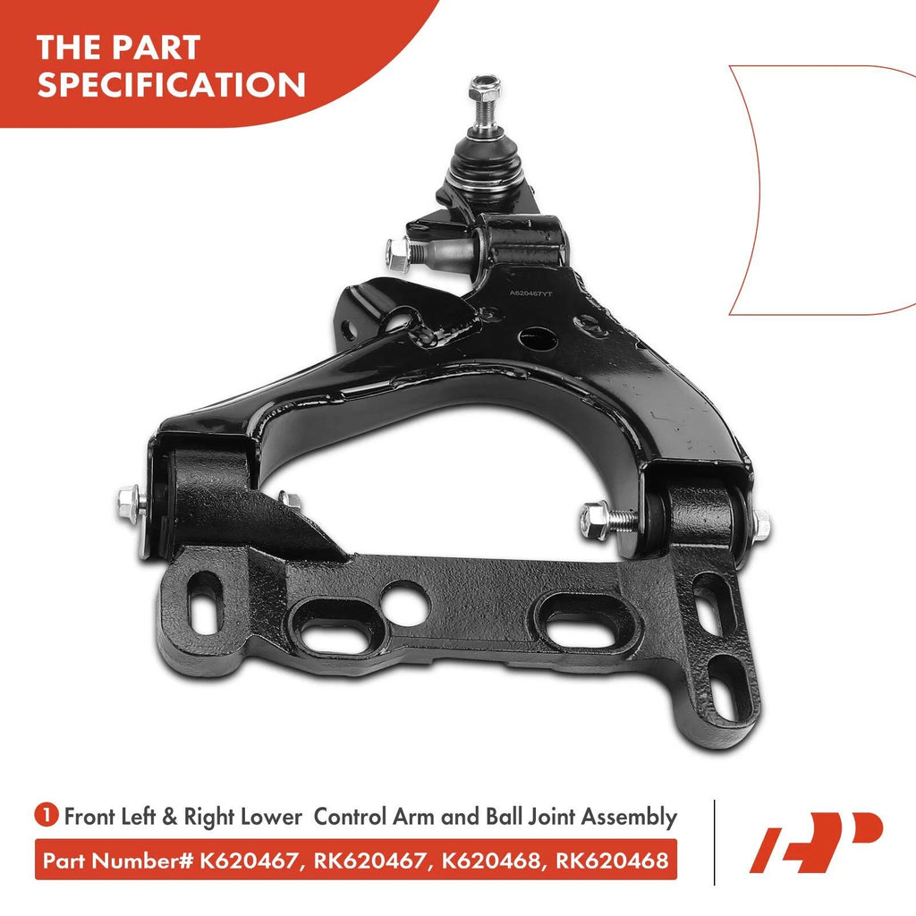 10x Control Arm with Ball Joint Tie Rod for Chevrolet Trailblazer (2002–2009)