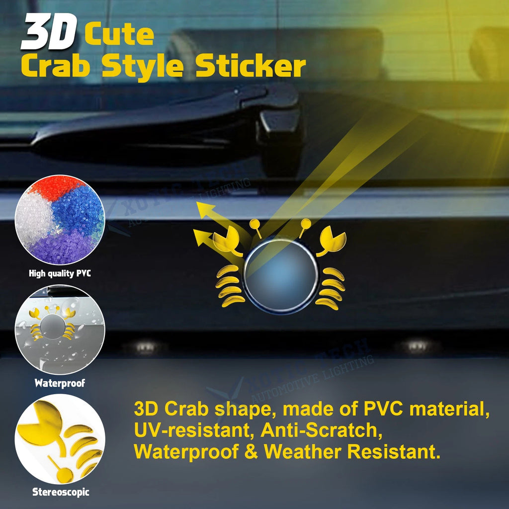 Crab Car Badge 3D PVC Emblem for Automobile (2020-2025)