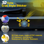 Crab Car Badge 3D PVC Emblem for Automobile (2020-2025)