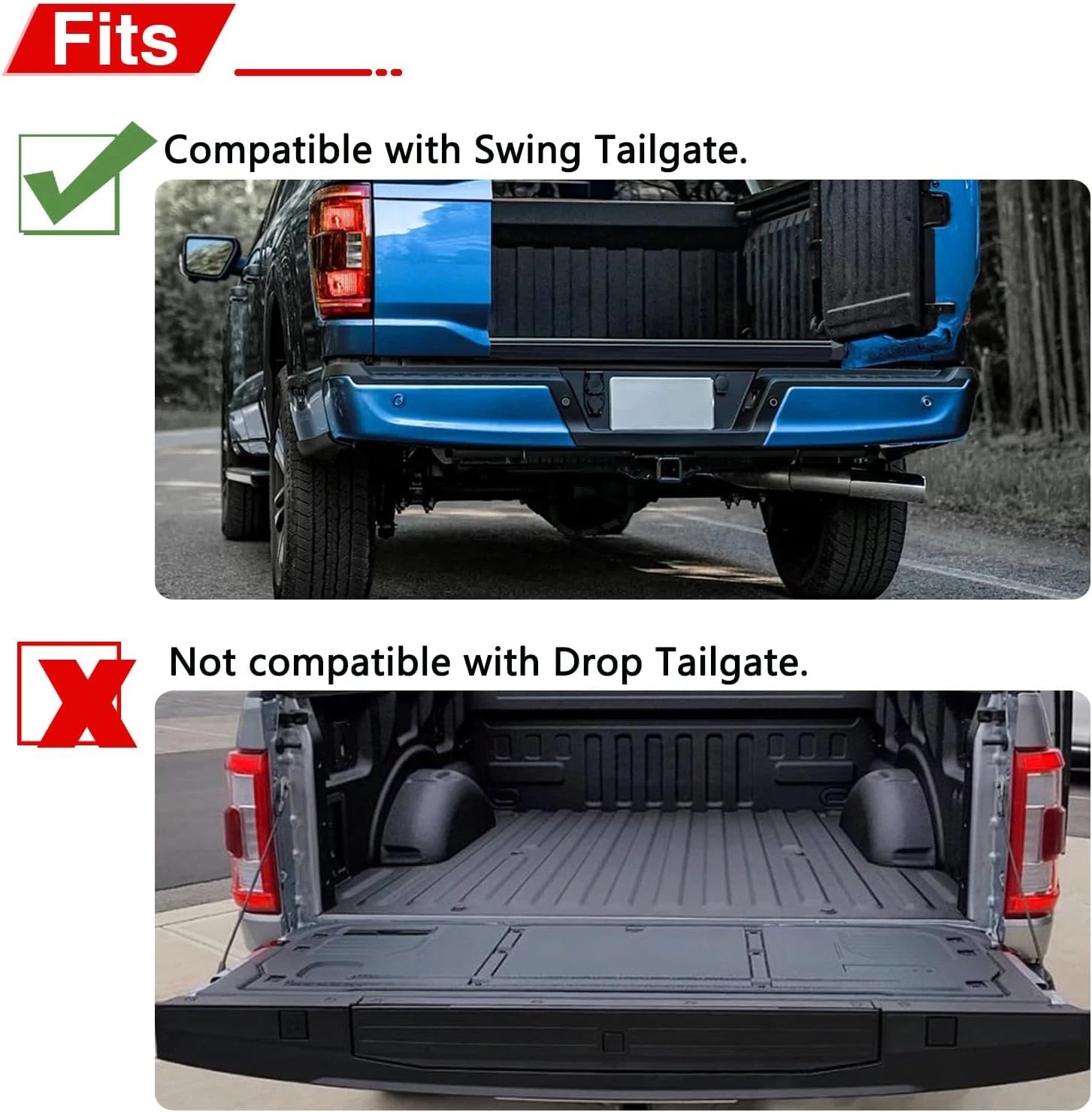 VRL3Z-17A958-A rear bed swing tailgate step for Ford (Not Applicable)