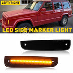 Amber LED Front Side Corner Parking Marker Lights for Jeep Cherokee (1997–2001) 55055146 H