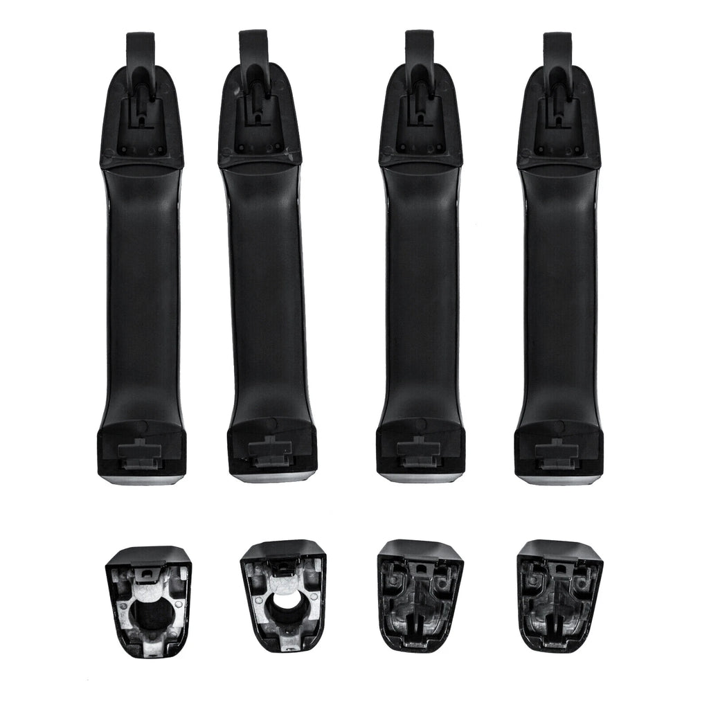 Set of 4 Exterior Door Handles for Chevrolet Silverado/Sierra (2014–2019) Gloss Black