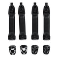 Set of 4 Exterior Door Handles for Chevrolet Silverado/Sierra (2014–2019) Gloss Black
