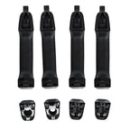 Set of 4 Exterior Door Handles for Chevrolet Silverado/Sierra (2014–2019) Gloss Black