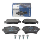 Set of 4 Hella Rear Low-Met Disc Brake Pads for Audi A8 Quattro Q7 Q8 S7 SQ7 SQ8