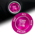 Push Start Stop Button Cover Decor Kit for Dodge Charger Challenger (Pink)
