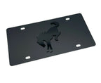License Plate Frame Black Metal w 3D Bucking Ford Bronco Logo (2021–2024)