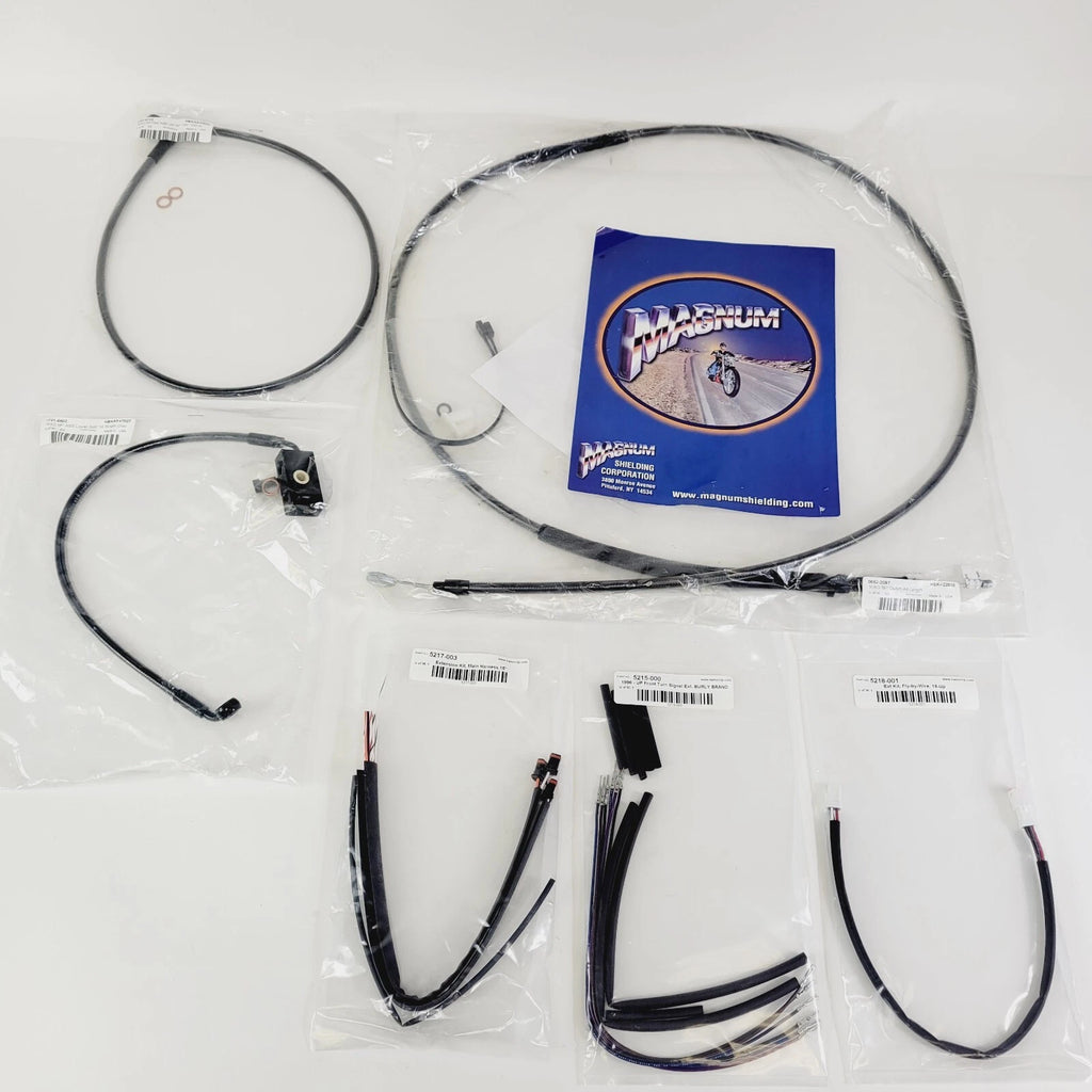 Magnum Black Pearl Handlebar Cable Kit for Harley Softail (2018–2023) 487941