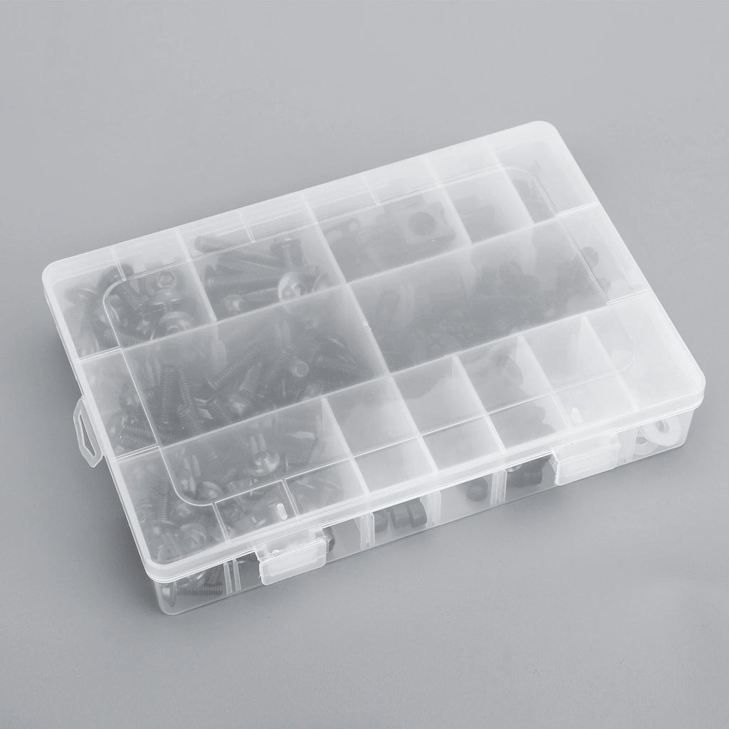 223PCS Fastener Clip Screw Bolt Kit for Motor Sportbike Windscreen Fairing