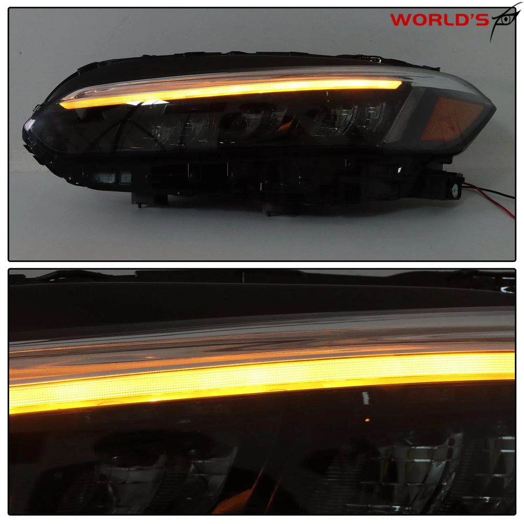 Set of 2 LED Headlamps for Honda Civic Sport/Touring (2022–2023) Black