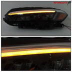 Set of 2 LED Headlamps for Honda Civic Sport/Touring (2022–2023) Black