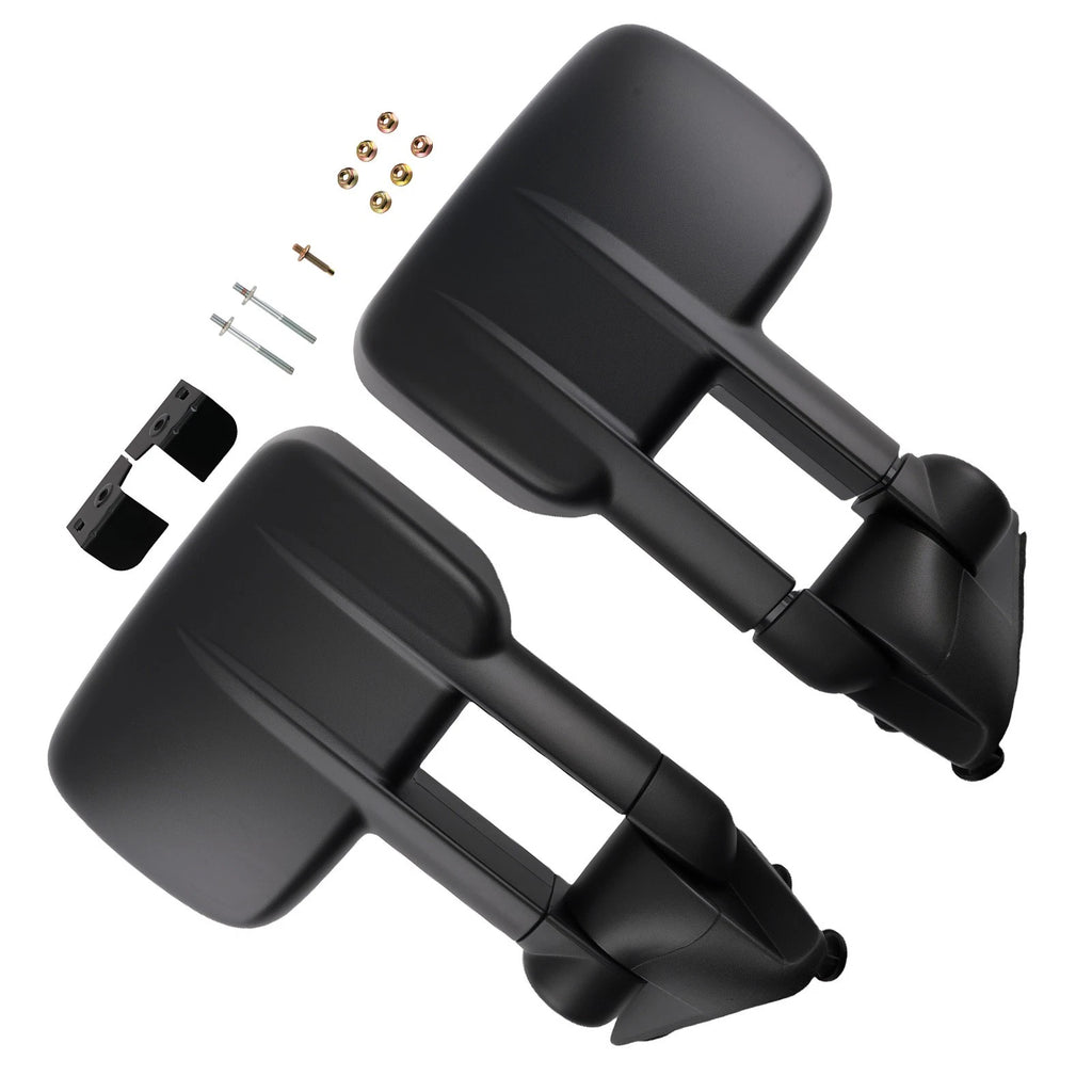 Front Manual Side Mirror Pair for Chevy C1500 C2500 (1988–2001) GM1320123