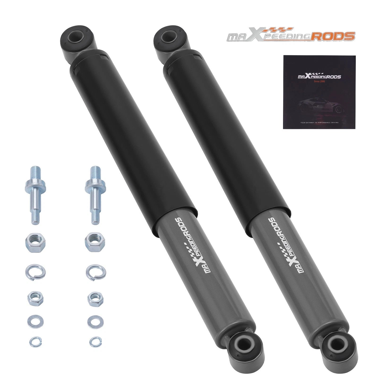 Rear Lowering Shocks 4"-7" Rear Drop For Chevy/GMC C10 C15 73-1987 Powder coated