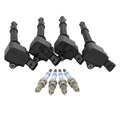 Set of 4 Ignition Coils & 4 Double Iridium Spark Plugs for Dart 500 (2013–2016)