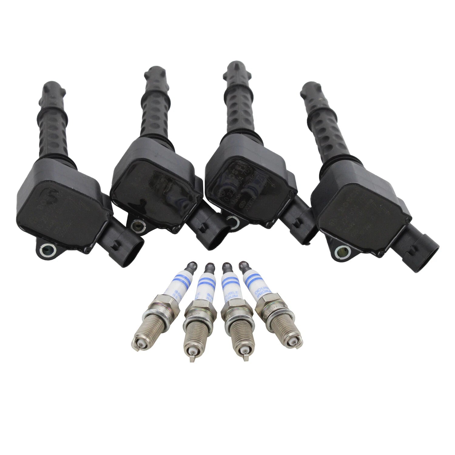 Set of 4 Ignition Coils & 4 Double Iridium Spark Plugs for Dart 500 (2013–2016)
