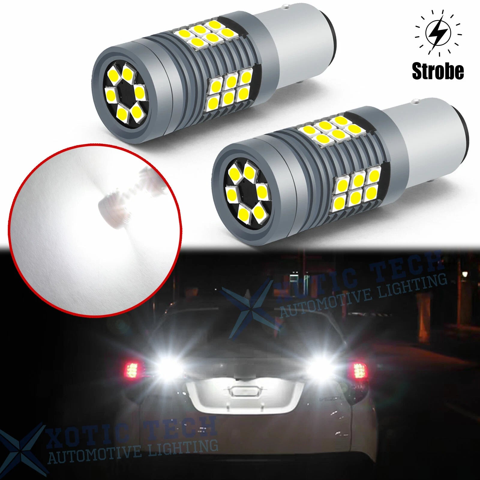 LED Strobe Flash Bulbs for Turn Signal, Brake, Reverse (2000–2000)