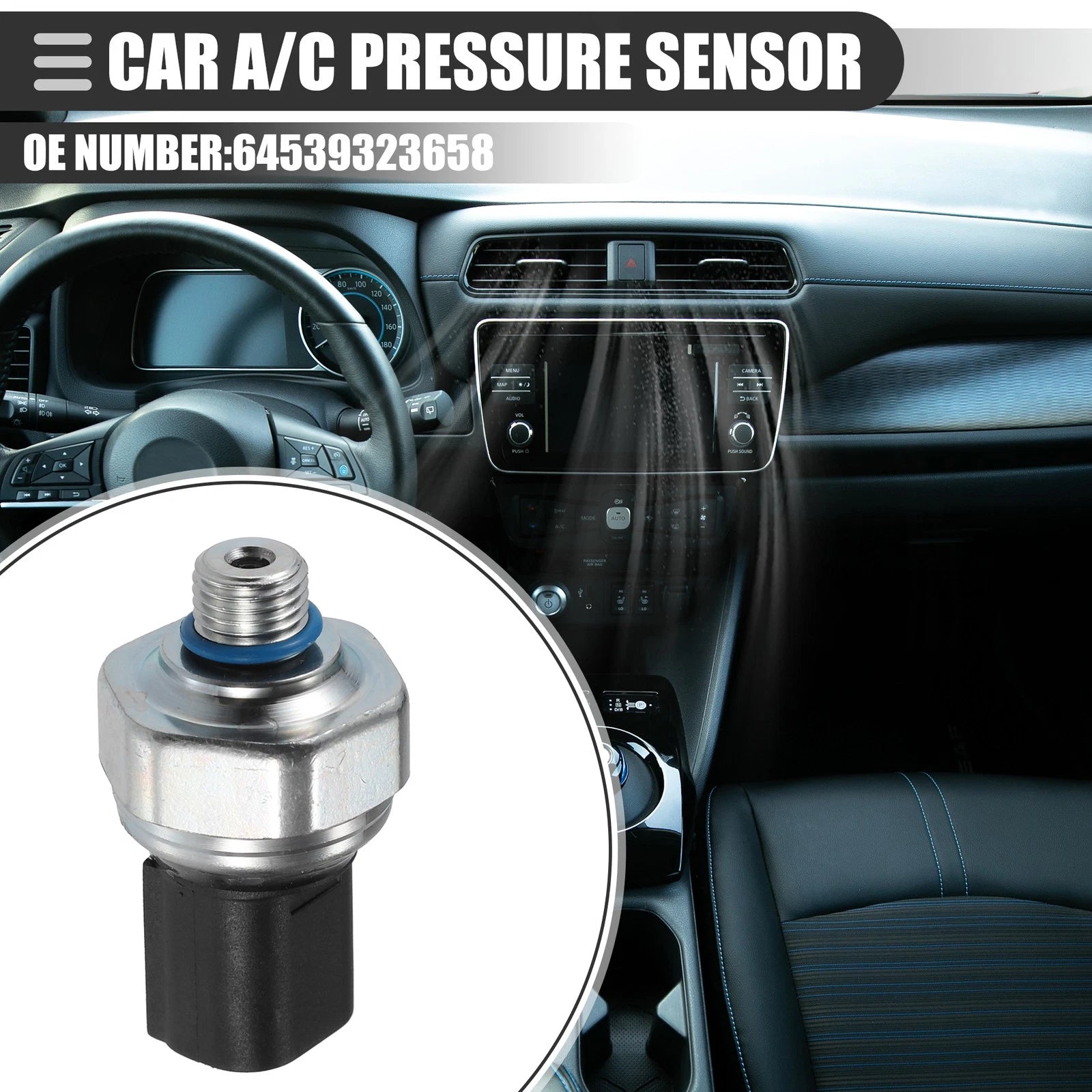 A/C Pressure Transducer Valve Sensor Switch for BMW 128i (2008–2013)