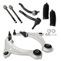 Set of 8 Front Lower Control Arms & Tie Rods for Maxima (2009–2014)