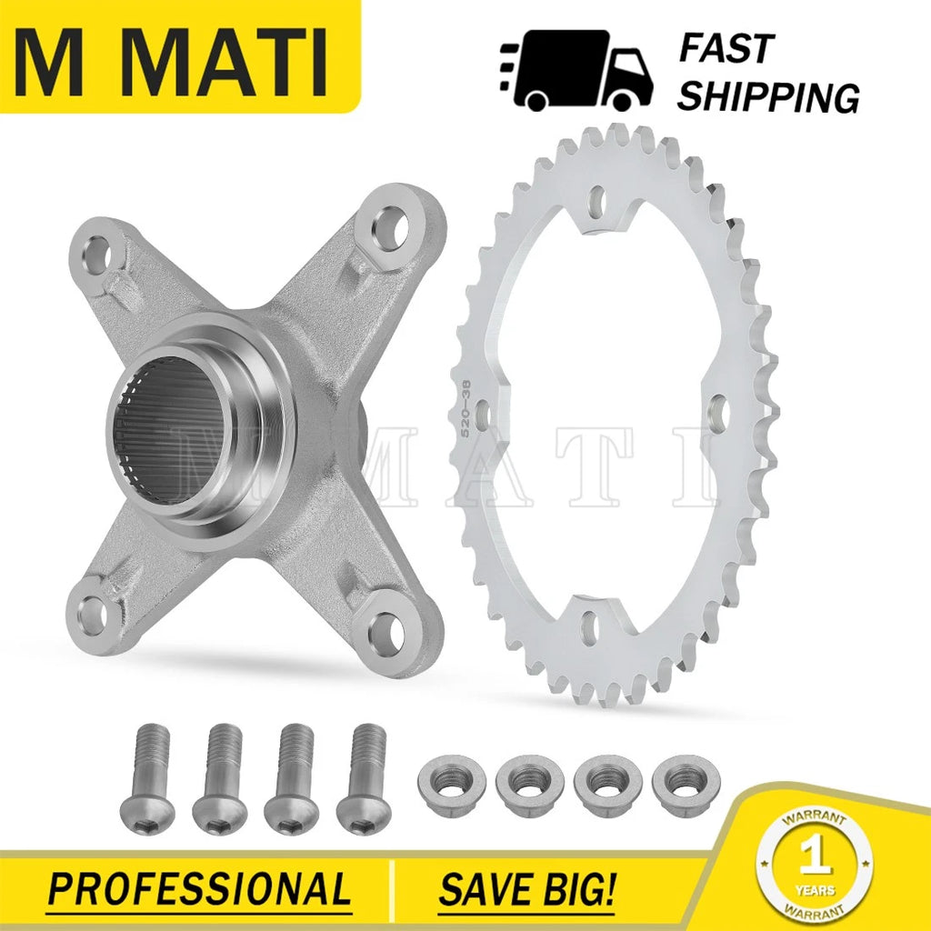 Rear Sprocket with Hub 38T for Yamaha Raptor 250 350 (2008–2013) 5YT-25386-00-00