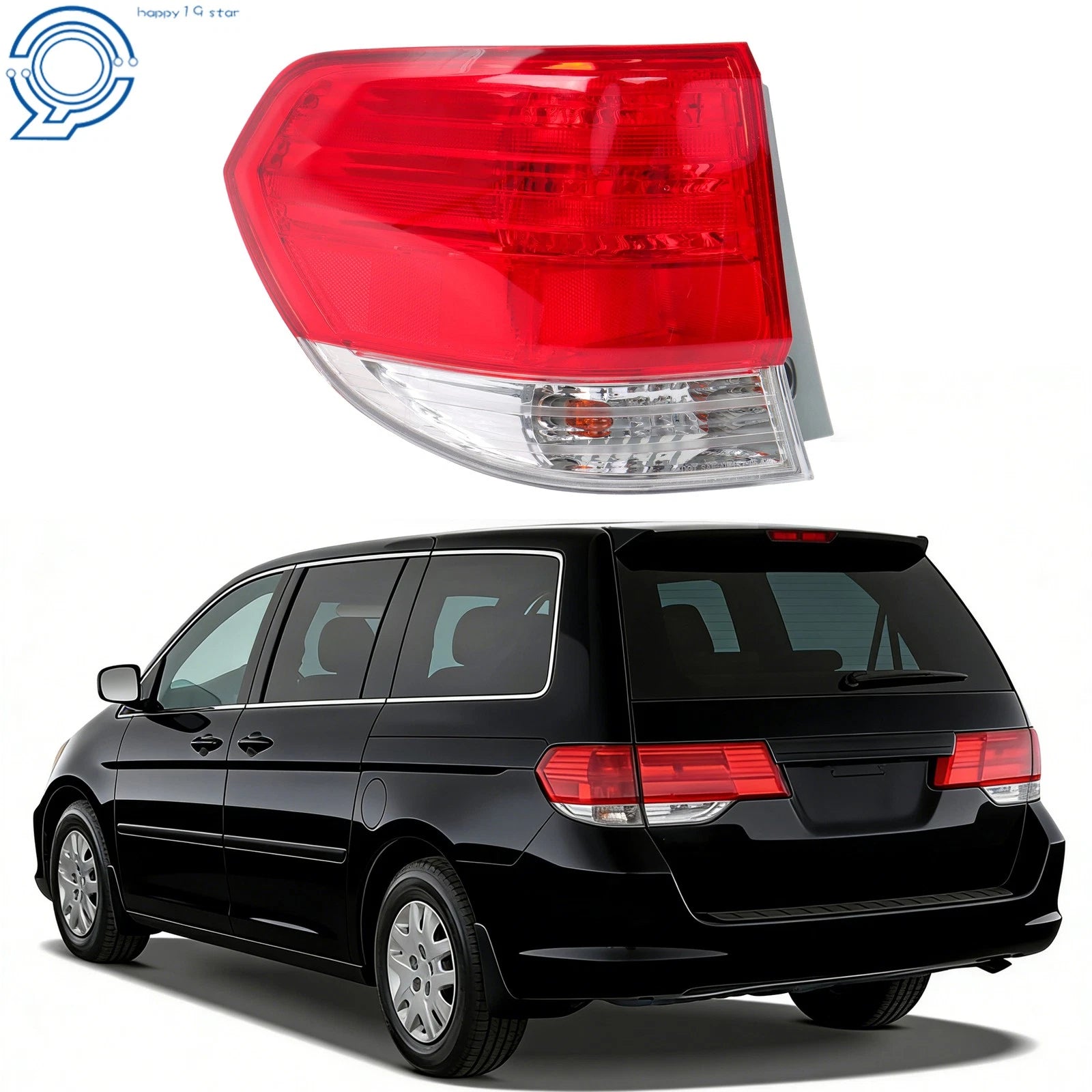 Halogen Tail Lights for Honda Odyssey (2008-2010) Rear Outer Left Side