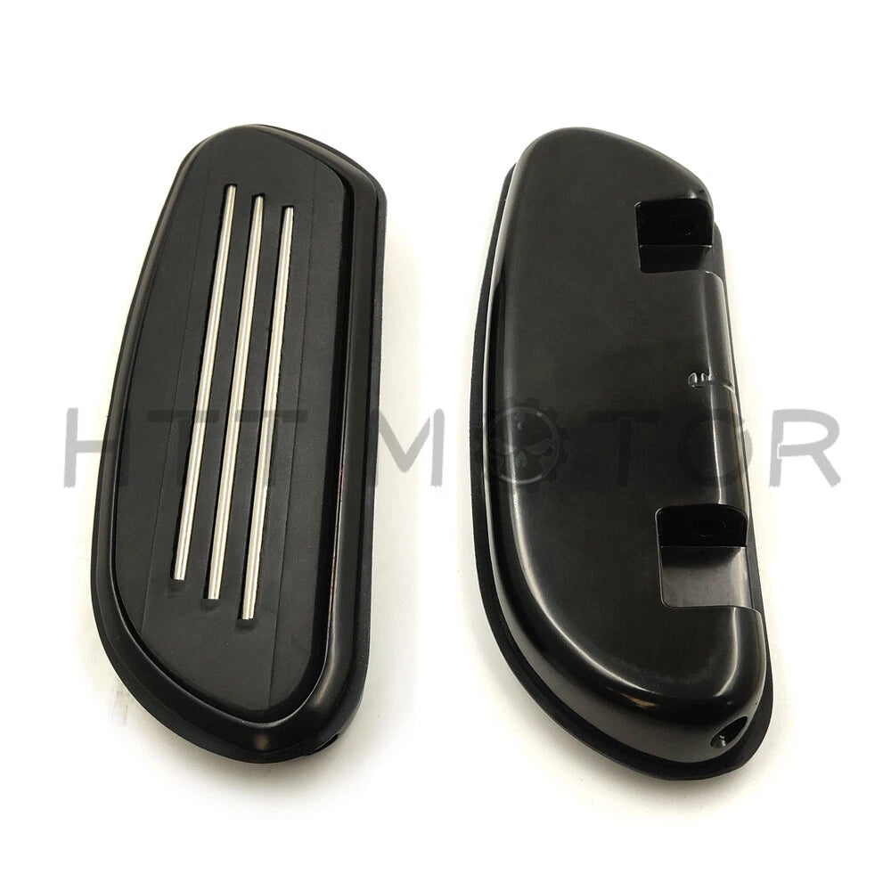 Black Streamline Passenger Floorboard for Harley Touring Road Street Glide (1993–2019)