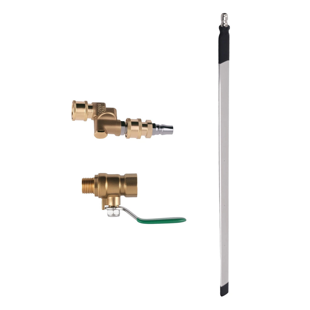 Stainless Steel Radiator Flush Wand for Universal Use (23.62"/60cm)