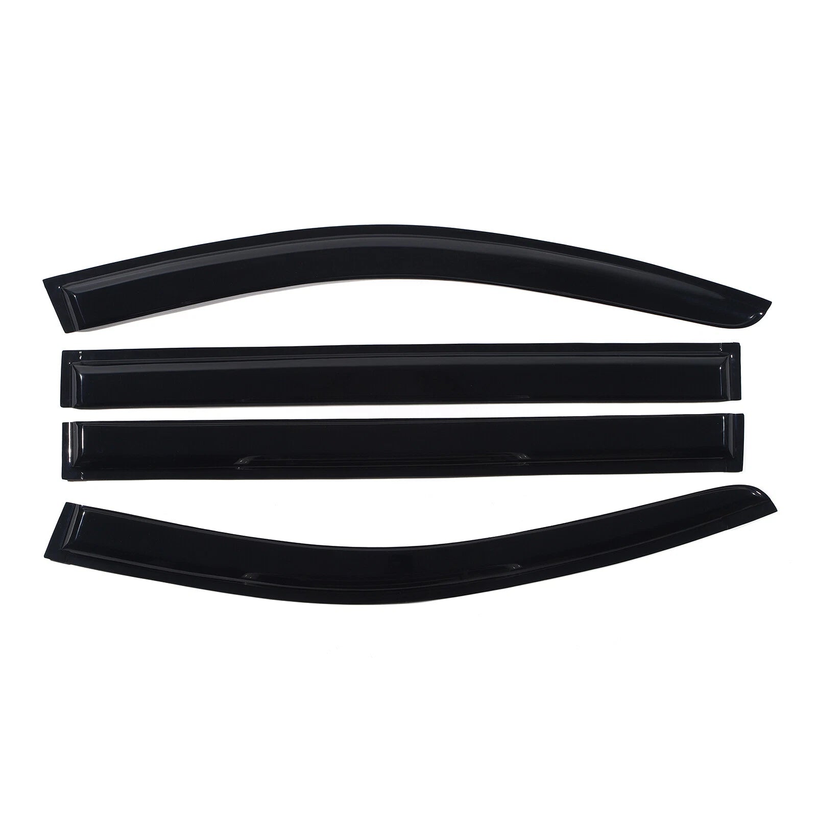 Set of 4 Window Visors for Chrysler Town & Country (2008–2016) & Dodge Grand Caravan (2008–2018)