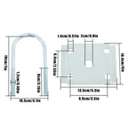 Set of 5 Trailer U Bolt Kits for Heavy-Duty Trailers