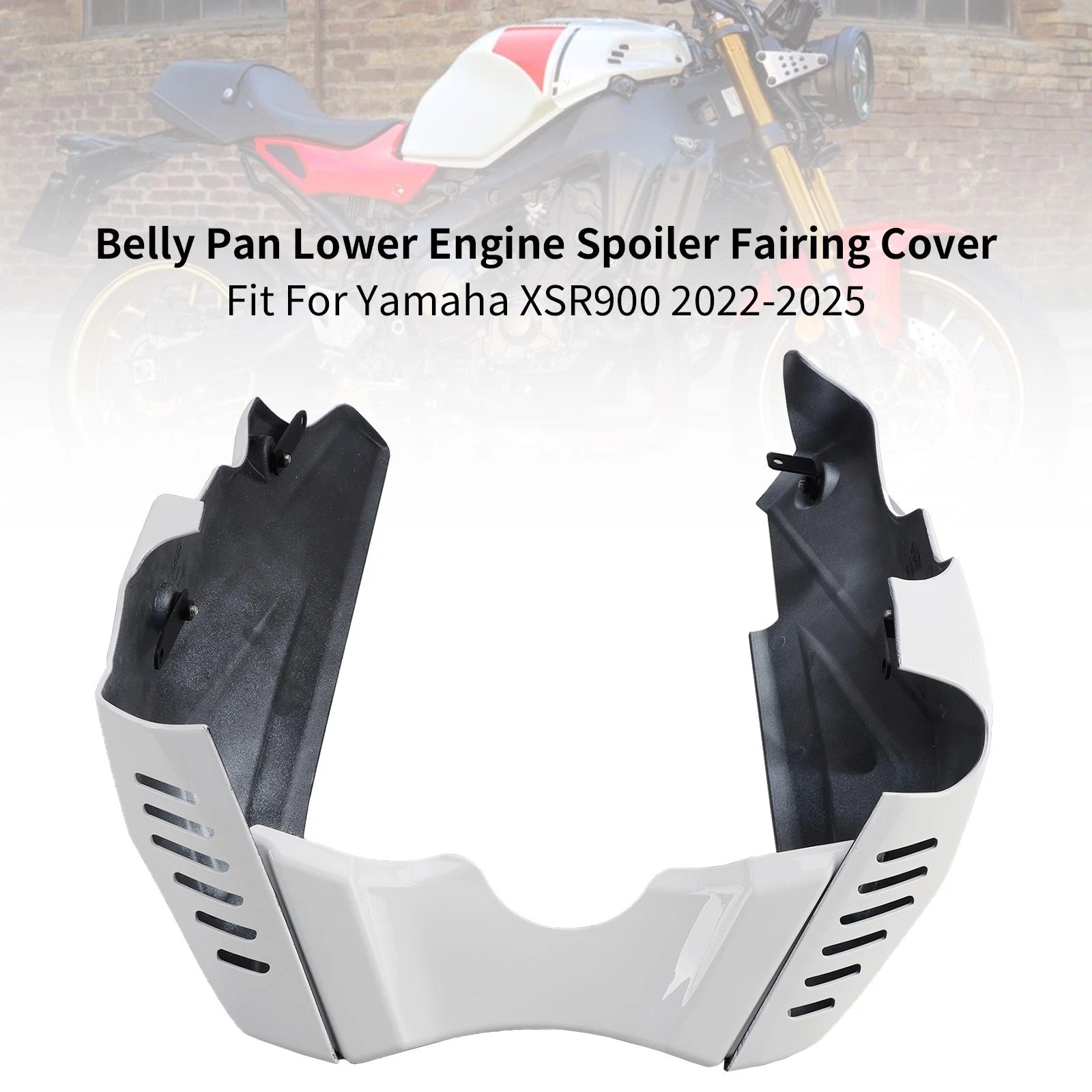 Belly Pan Lower Engine Spoiler Cover for Yamaha XSR900 (2022–2025) White