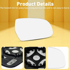 Mirror Glass for Audi A3 A4 A5 S4 S5 (2000â2023) Right Side RH