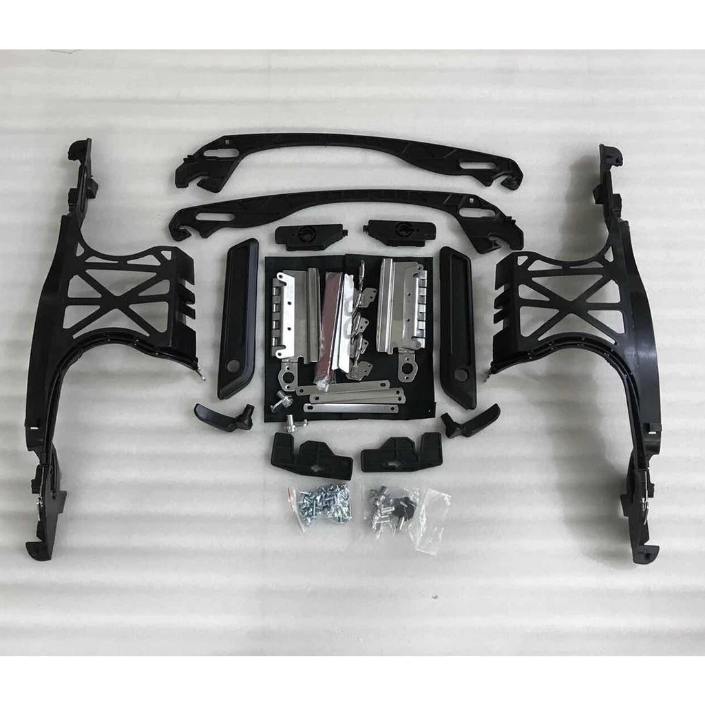 Saddlebag Hardware Kit for Harley FLHR (2014–Present) - Matte Black Latch Hinge