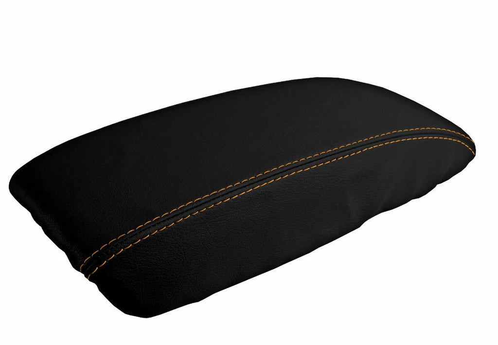 Console Lid Pull Over Cover Leather for Honda Accord (1998–2002) Orange Stitch