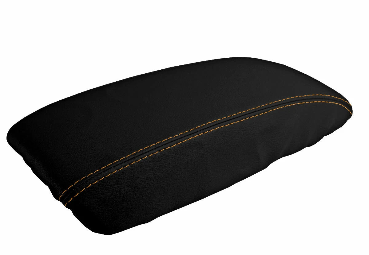 Console Lid Pull Over Cover Leather for Honda Accord (1998–2002) Orange Stitch
