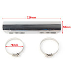 Exhaust Muffler Pipe Heat Shield Cover for Harley Motorcycle (Chrome)