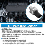 Engine Oil Pressure Sensor for Dodge Sprinter 2500 (2003–2004) 0091535028
