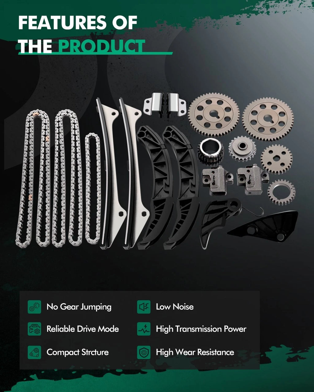 Timing Chain Kit for Hyundai Santa Fe, Kia Sorento (2006–2013) 3.5L 3.8L V6 DOHC G6DA
