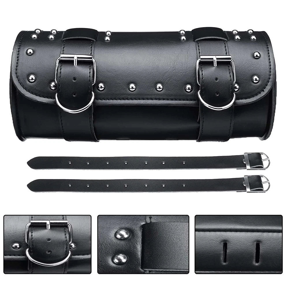 Tool Bag SaddleBag & 2x Mounting Strap for Yamaha Virago 550 700 750 (1981–1999)