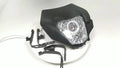 Black LED Headlight DRL Assembly for Yamaha YZ, WR, Kawasaki KDX, Suzuki DR, Honda