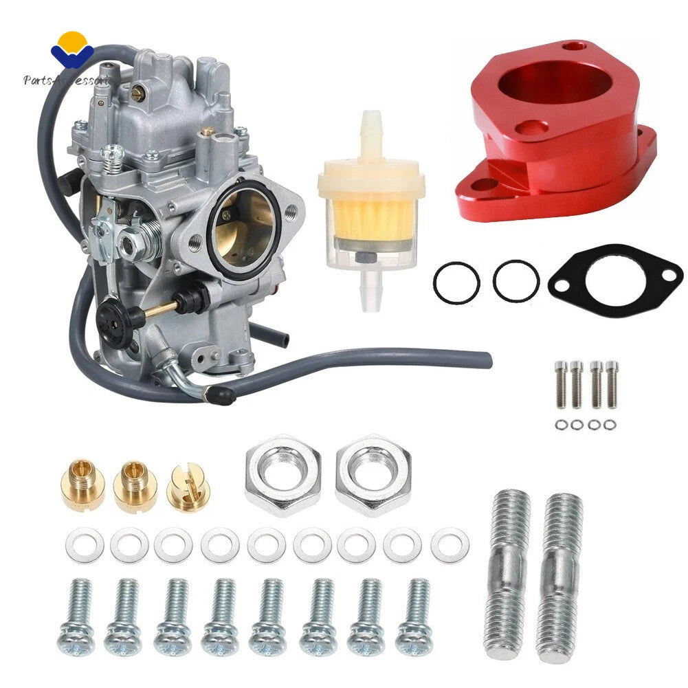 Carburetor + Air Box Cleaner Joint for Yamaha Warrior 350 YFM350X (1987–2004)