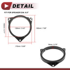 Set of 2 Speaker Spacer Rings for Nissan Murano (2003–2019) 6.5"