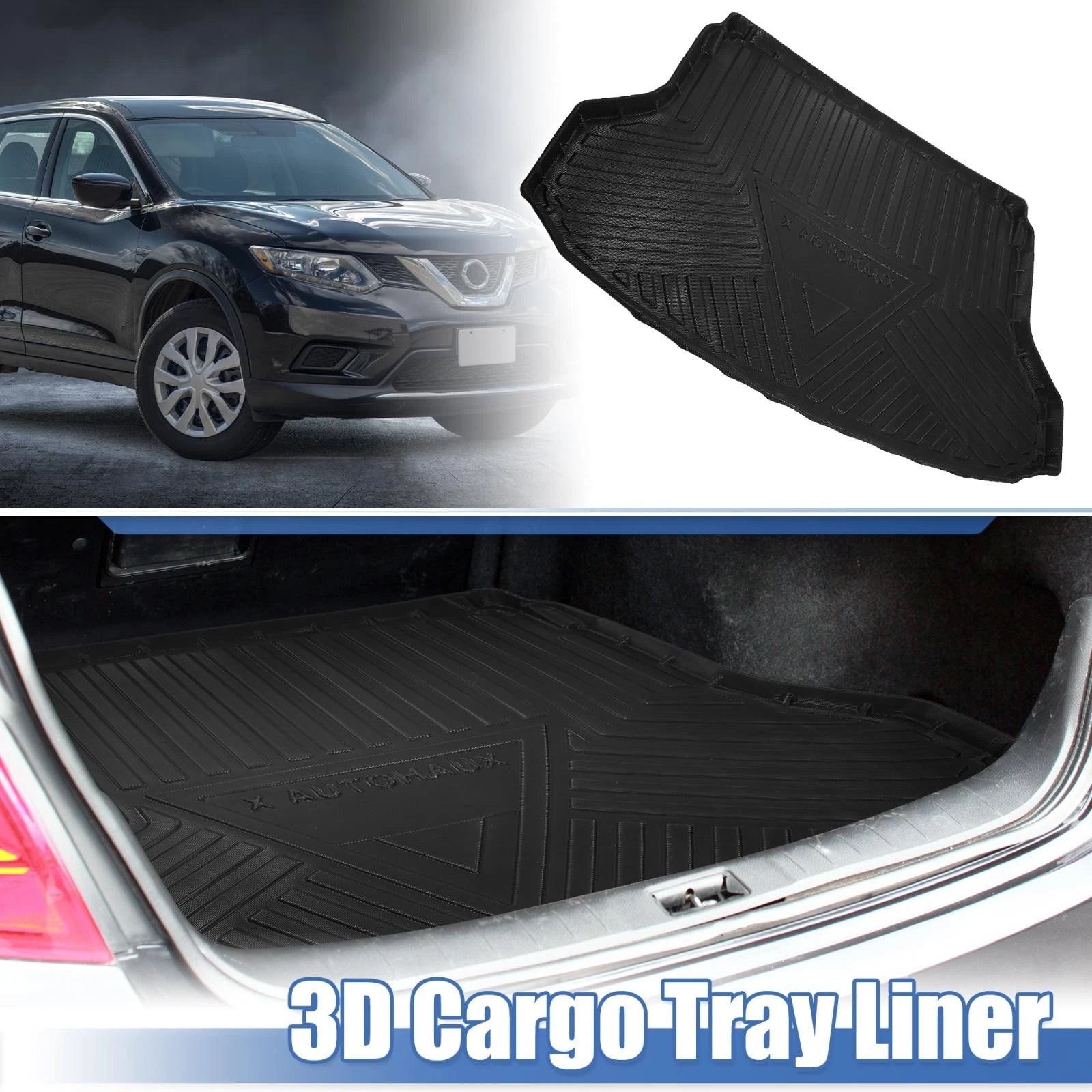 TPE Rear Cargo Liner Trunk Mat for Nissan Rogue (2014–2020)