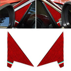 2Pcs Rearview Mirror A Pillar Panel Trim for Alfa Romeo Giulia (2017–2024) GZ