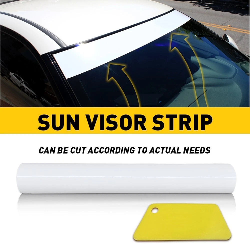 60x10'' Window Tint Windshield Sun Visor Vinyl Strip for Universal Fit